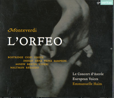 Monteverdi pochette CD l'orfeo1