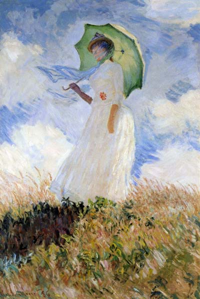 essai  figure en  plein  air  (dame  à  l'ombrelle)Monet
