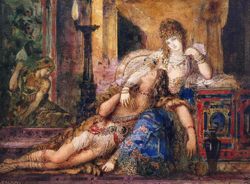 Gustave  Moreau Samson et Dalila sur usi 