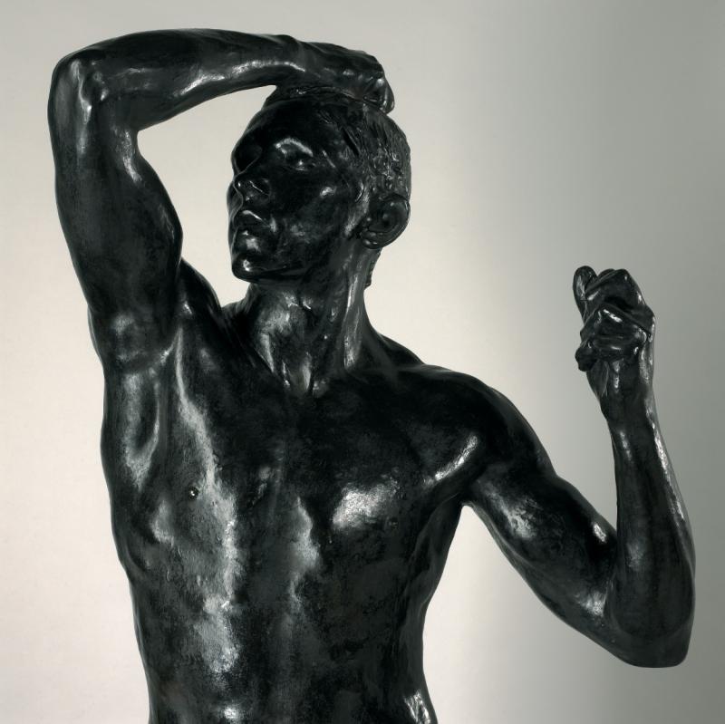 Rodin lâge dairain détail