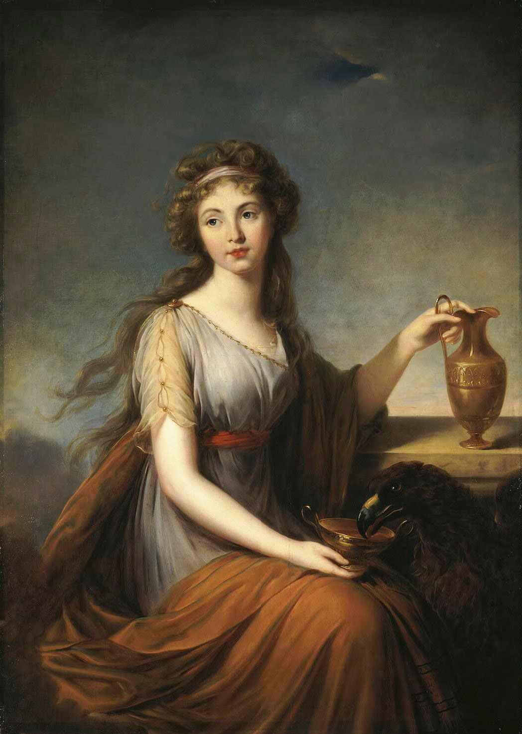 Hebe par vigée-lebrun-Portrait-of-Anna-Pitt-as-Hebe