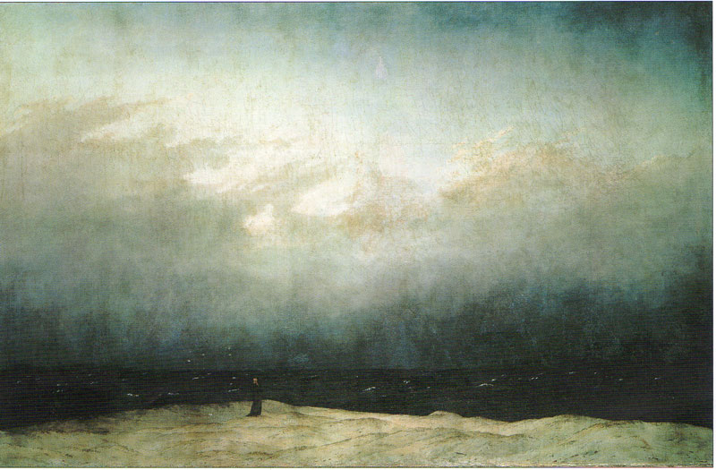 Le-moine, tableau de Caspar  David  Friedrich