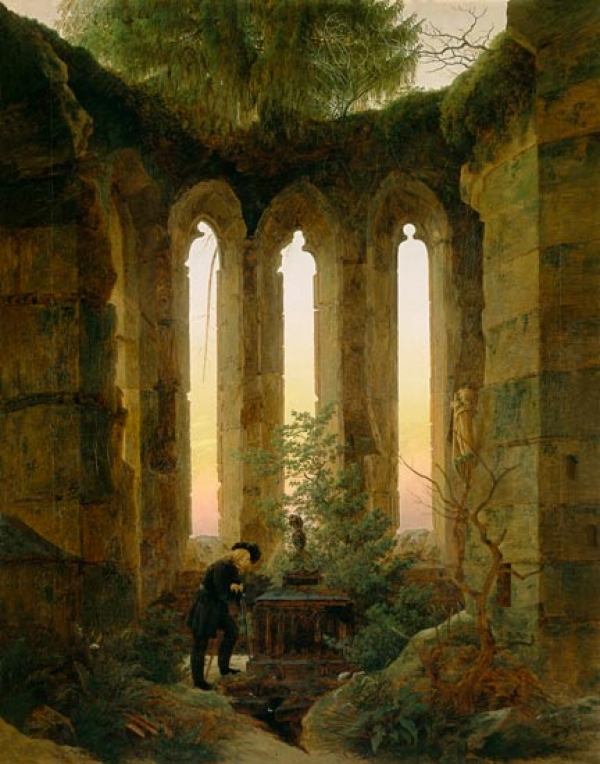 Gaspar David  Friedrich La tombe  de Hutten 1823