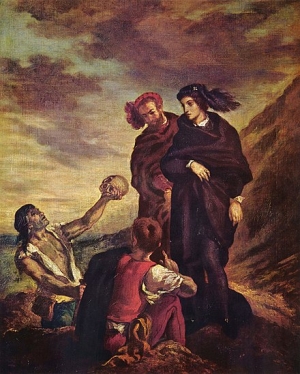 Delacroix  Hamlet  et  Horatio  au cimetière (1835)