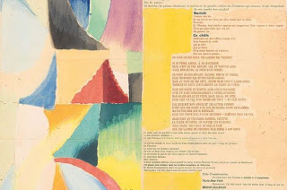 poéme  la prose  du   transsibérien en écriture  simultanée    avec  le peintre  Sonia  Delaunay