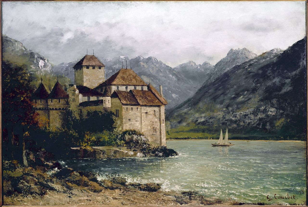 le chateau de chillon par G. Courbet 2