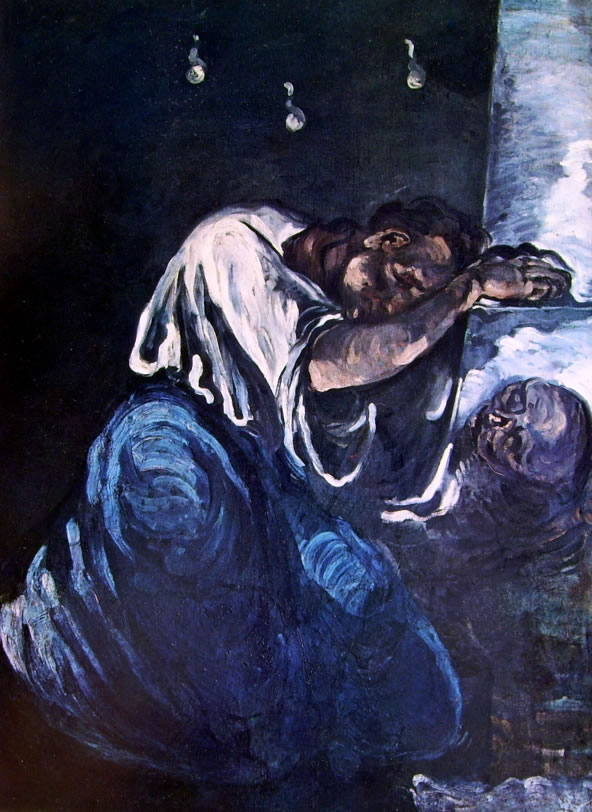 Cezanne-periode   romantique Il dolore en  1866)