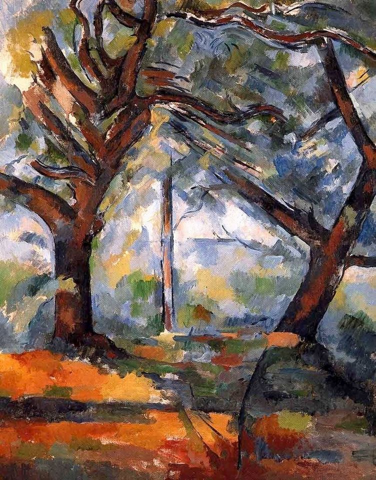 Cezanne les grands arbres 1902 1904