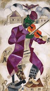 chagall violoniste vert