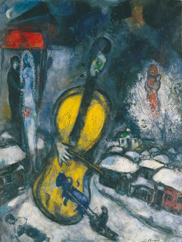 violon et village chagall
