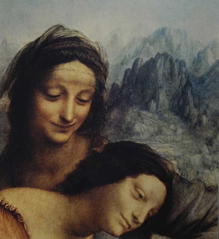 la vierge  et   Sainte   Anne   détail 
