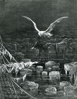 illustration  de   g. Doré  pour l'ancien  mariner  :  l'albatros  