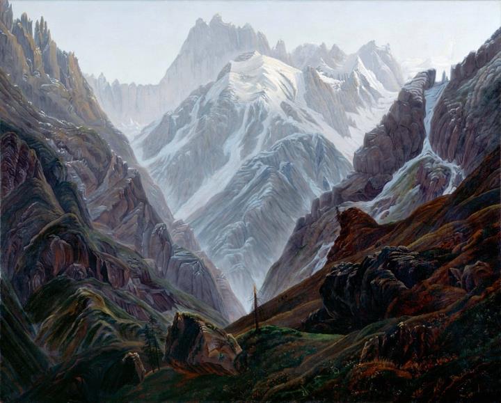 Carl Gustav carus : haute montagne