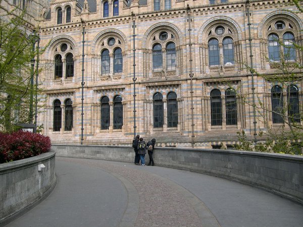 londres museum d'histoire   naturelle   photo  d'extérieur sur la façade