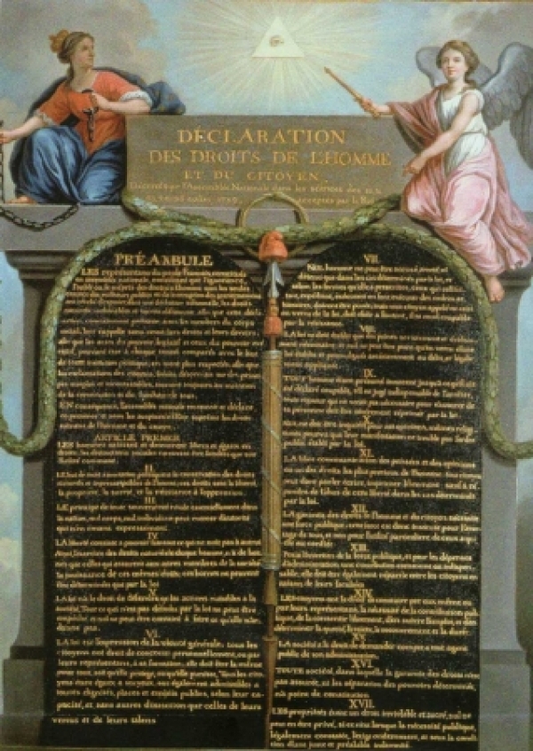 D&eacute;claration des  droits de  l'homme, de  la femme
