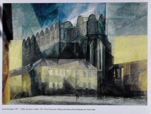 Lyonel Feininger Der  Dom in  Halle  1931 (sur  wikip&eacute;dia)